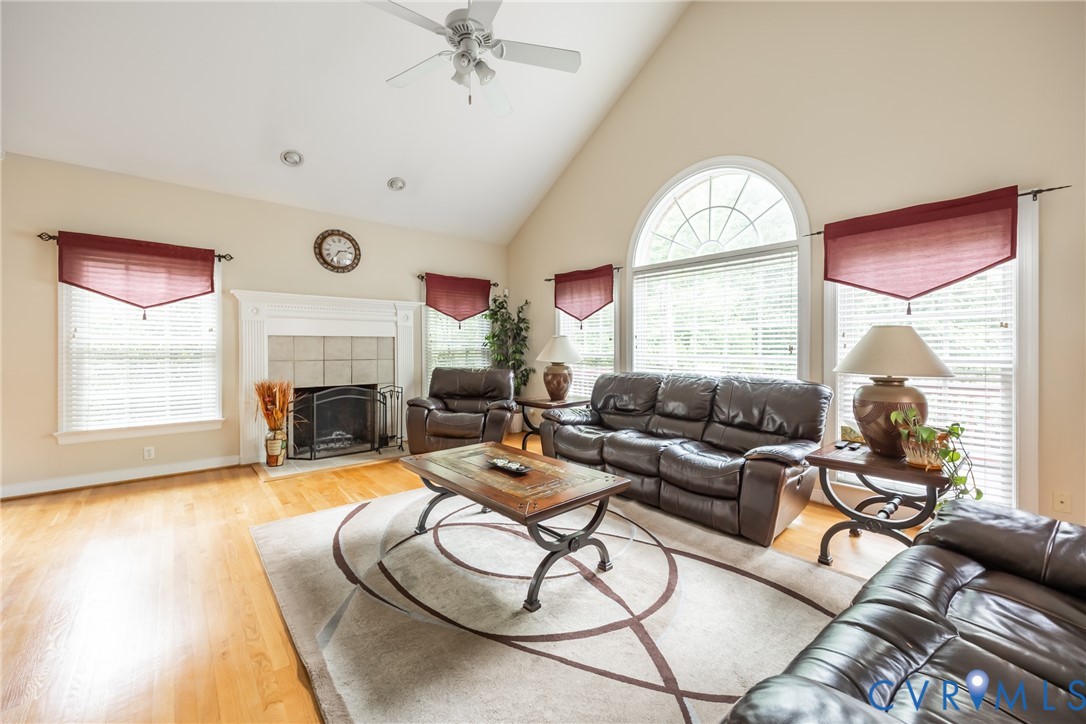 13902 Summersedge Terrace Chesterfield, VA 23832 - Photo 10 of 30 a living room with furniture a fireplace and a large window