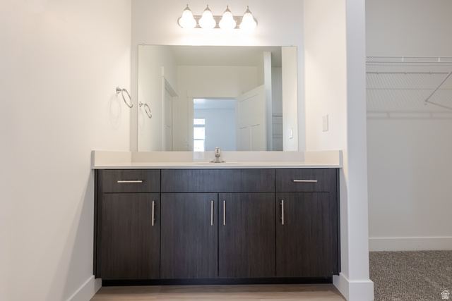 693 West 4500th South, Unit O101 Mapleton, UT 84664 - Photo 9 of 16 Bathroom featuring vanity and a walk in closet