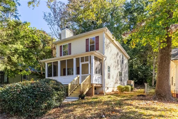 front view of a house with a window