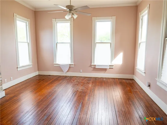 wooden floor in an empty room