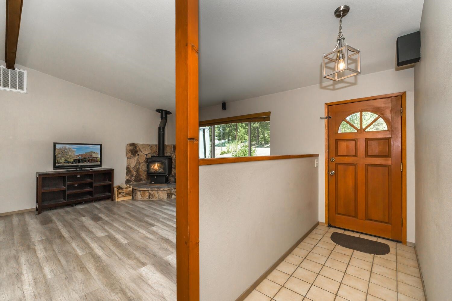 10332 Sugar Pine Road Truckee, CA 96161 - Photo 5 of 25 workspace with wooden floor cabinet and windows