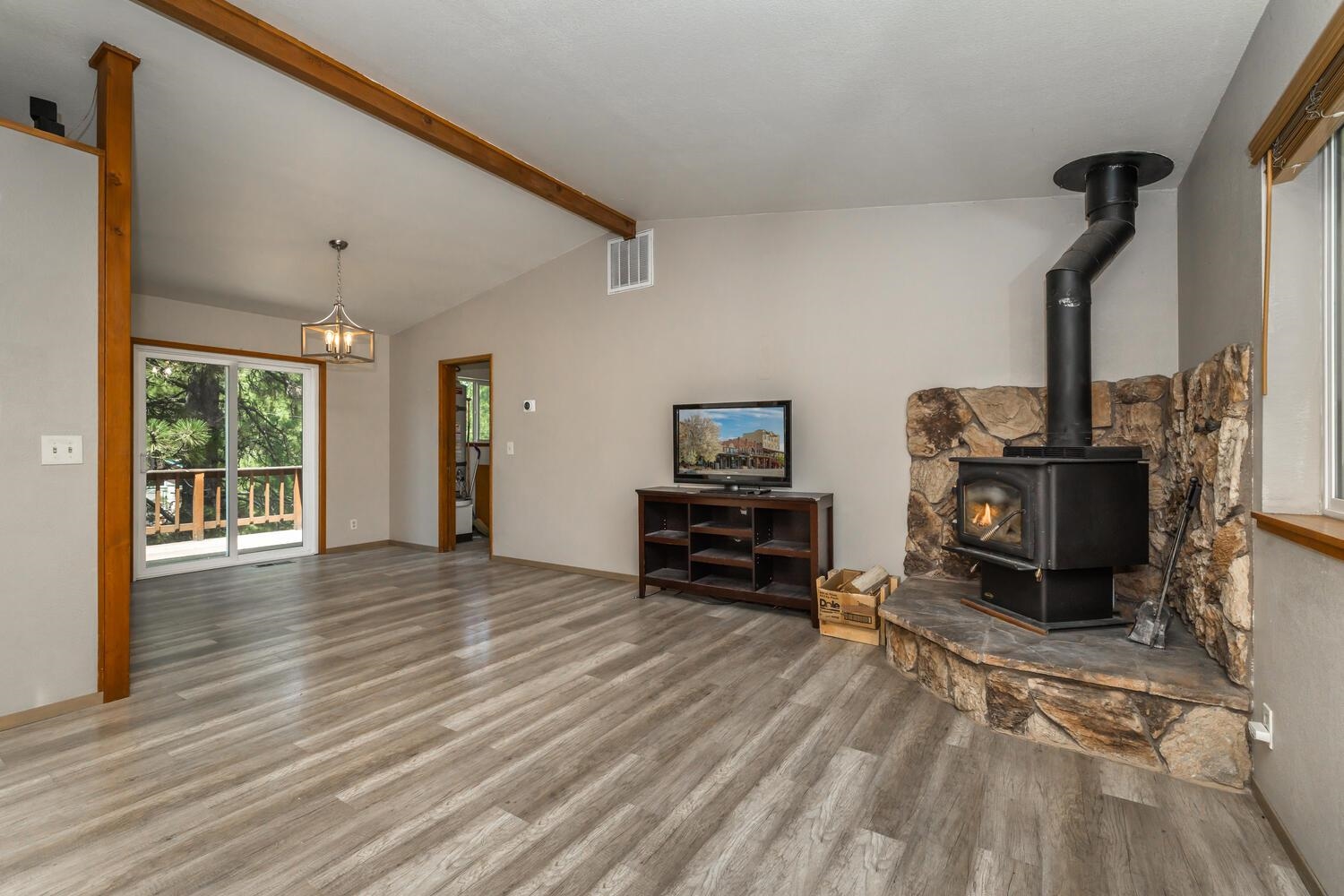 10332 Sugar Pine Road Truckee, CA 96161 - Photo 6 of 25 a view of a livingroom with furniture and a flat screen tv