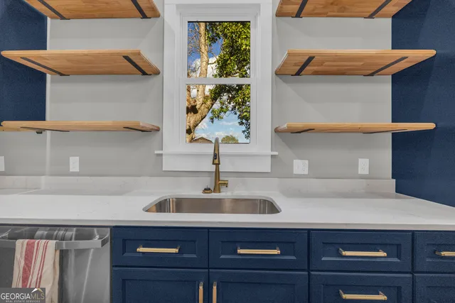 a view of an empty room