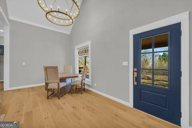 a view of water heater room with stairs