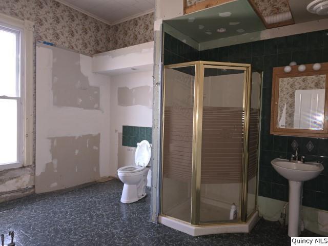 243 Main Street Carthage, IL 62321 - Photo 13 of 26 a bathroom with a sink and a mirror