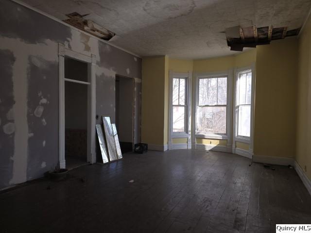 243 Main Street Carthage, IL 62321 - Photo 6 of 26 a view of empty room with wooden floor and fan