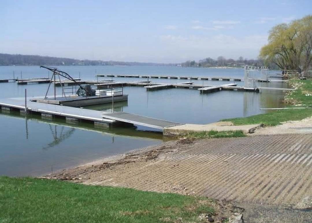 123 Newport Road Davis, IL 61019 - Photo 10 of 11 an aerial view of a house with a yard