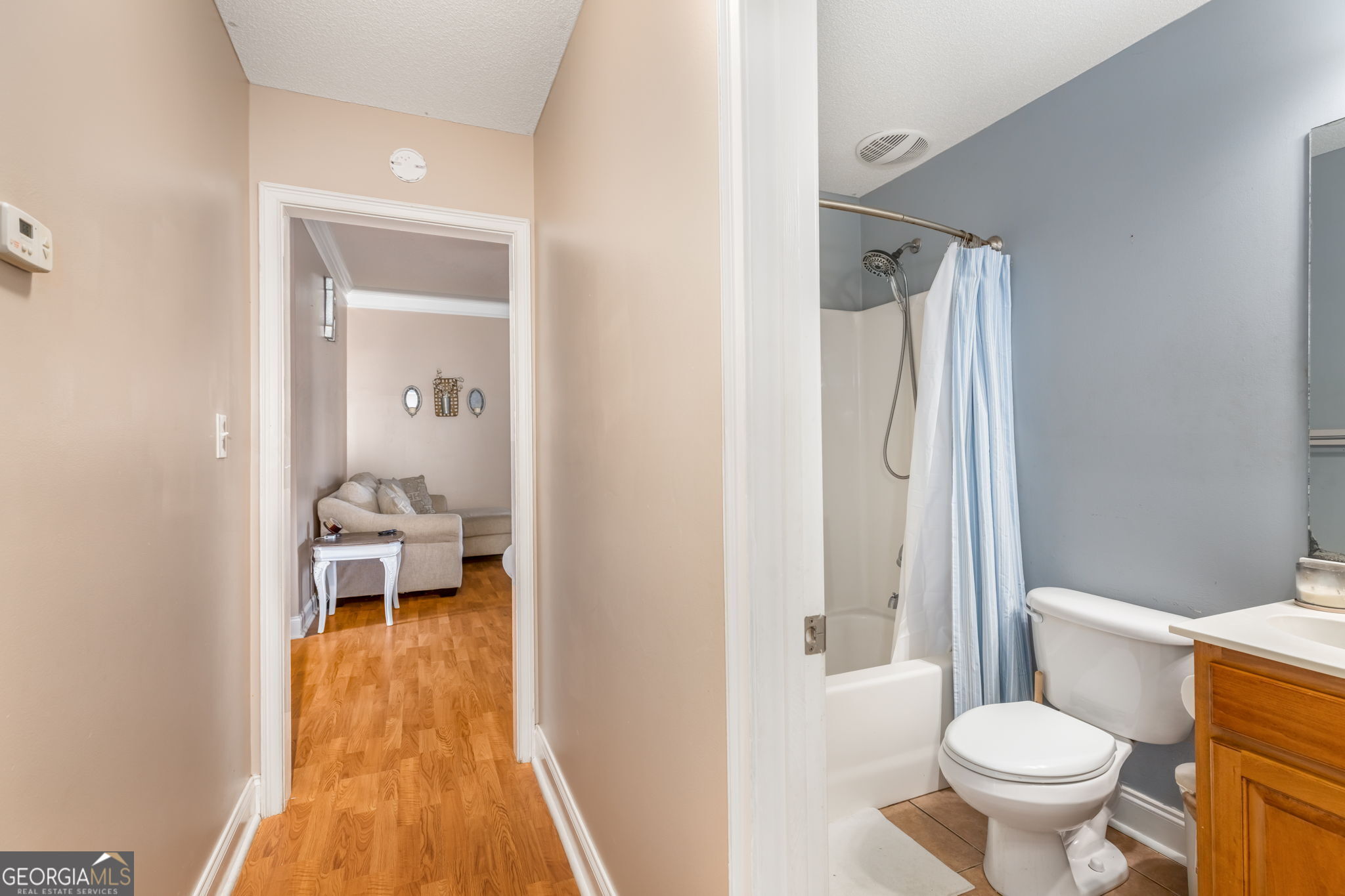 105 Galloway Street Kathleen, GA 31047 - Photo 22 of 35 a bathroom with a toilet and a shower