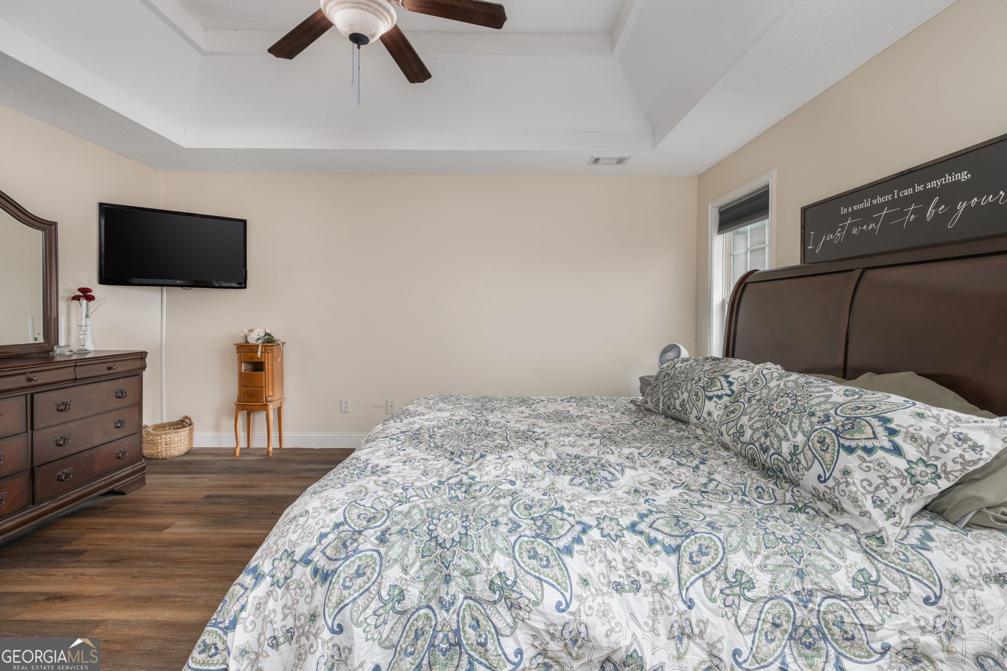 105 Galloway Street Kathleen, GA 31047 - Photo 35 of 35 a bedroom with a bed and a flat screen tv