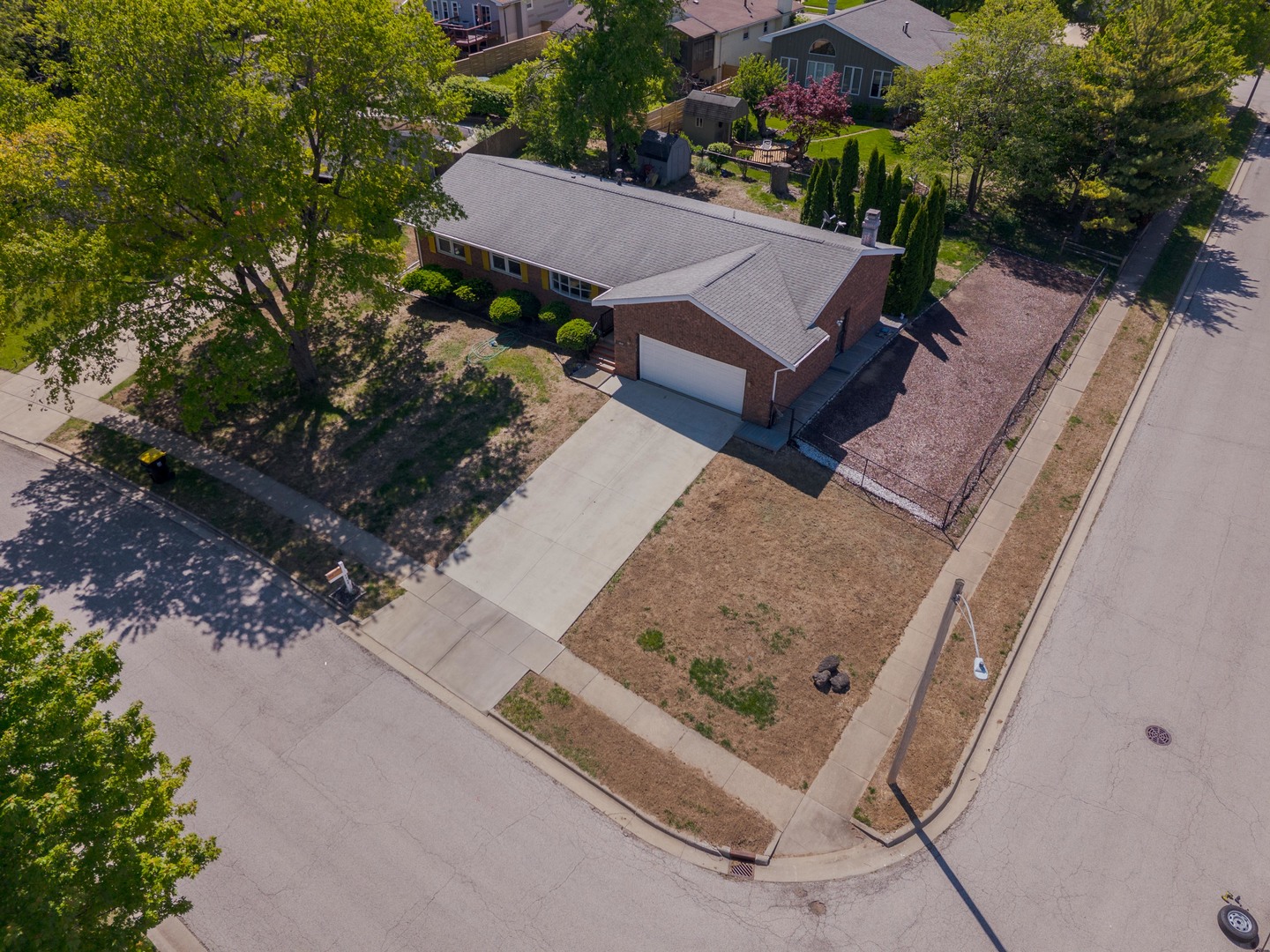1717 Cook Drive Normal, IL 61761 - Photo 51 of 55 an aerial view of a house with garden space and street view
