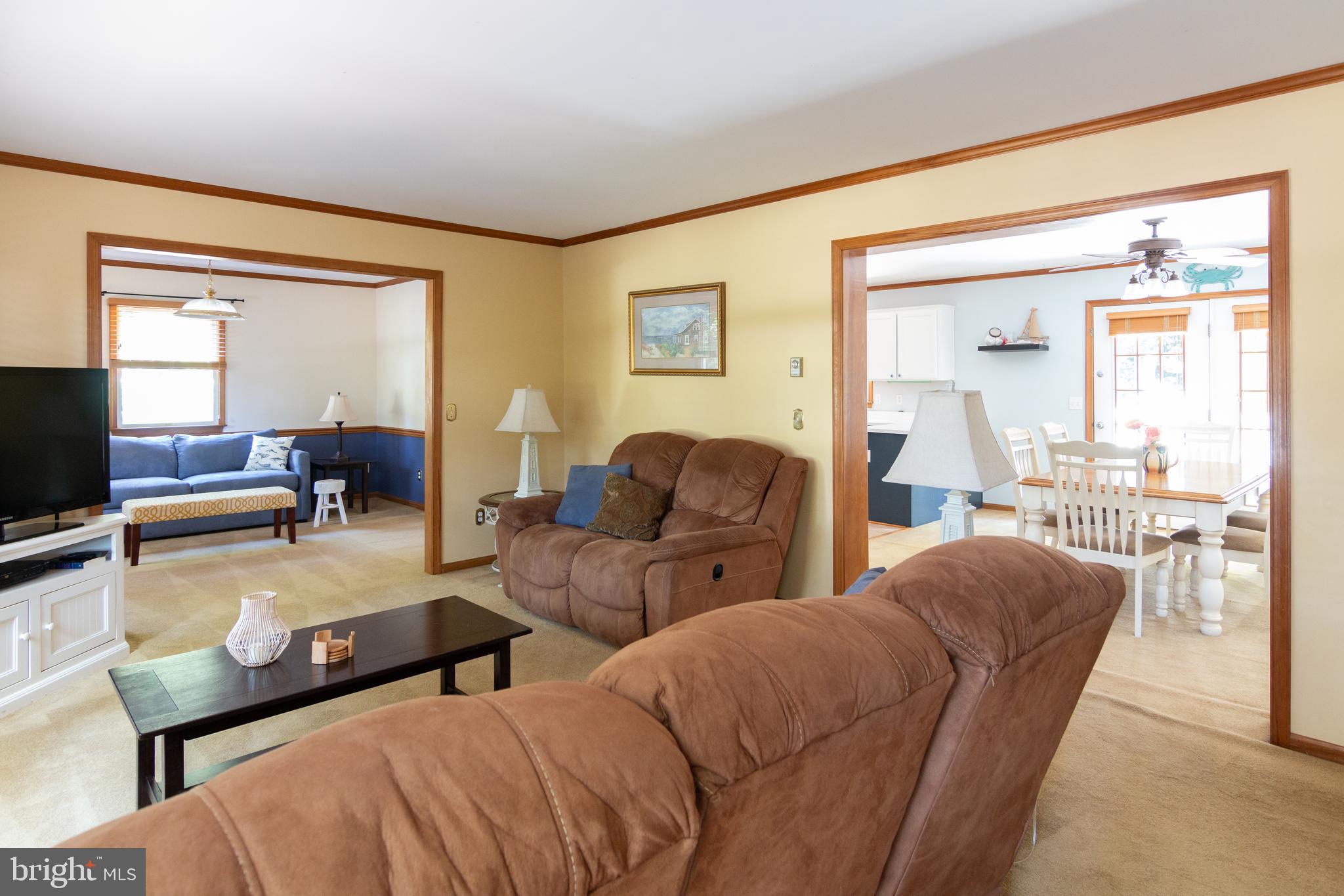 2 Gary Avenue Rehoboth Beach, DE 19971 - Photo 11 of 49 living room, looking into kitchen & den