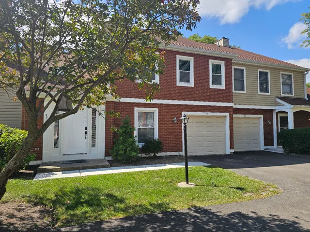 a house that has a tree in front of the house