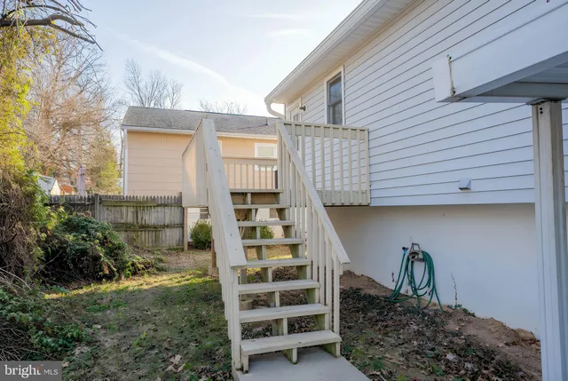a view of outdoor space and deck