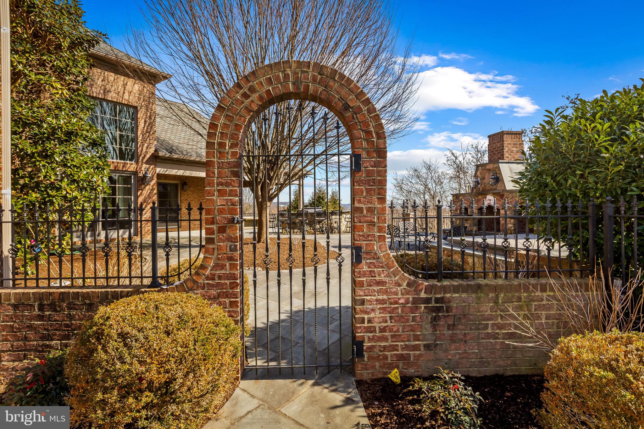 905 Hayfields Road Cockeysville, MD 21030 - Photo 60 of 69 Brick archway entrance from driveway & garage
