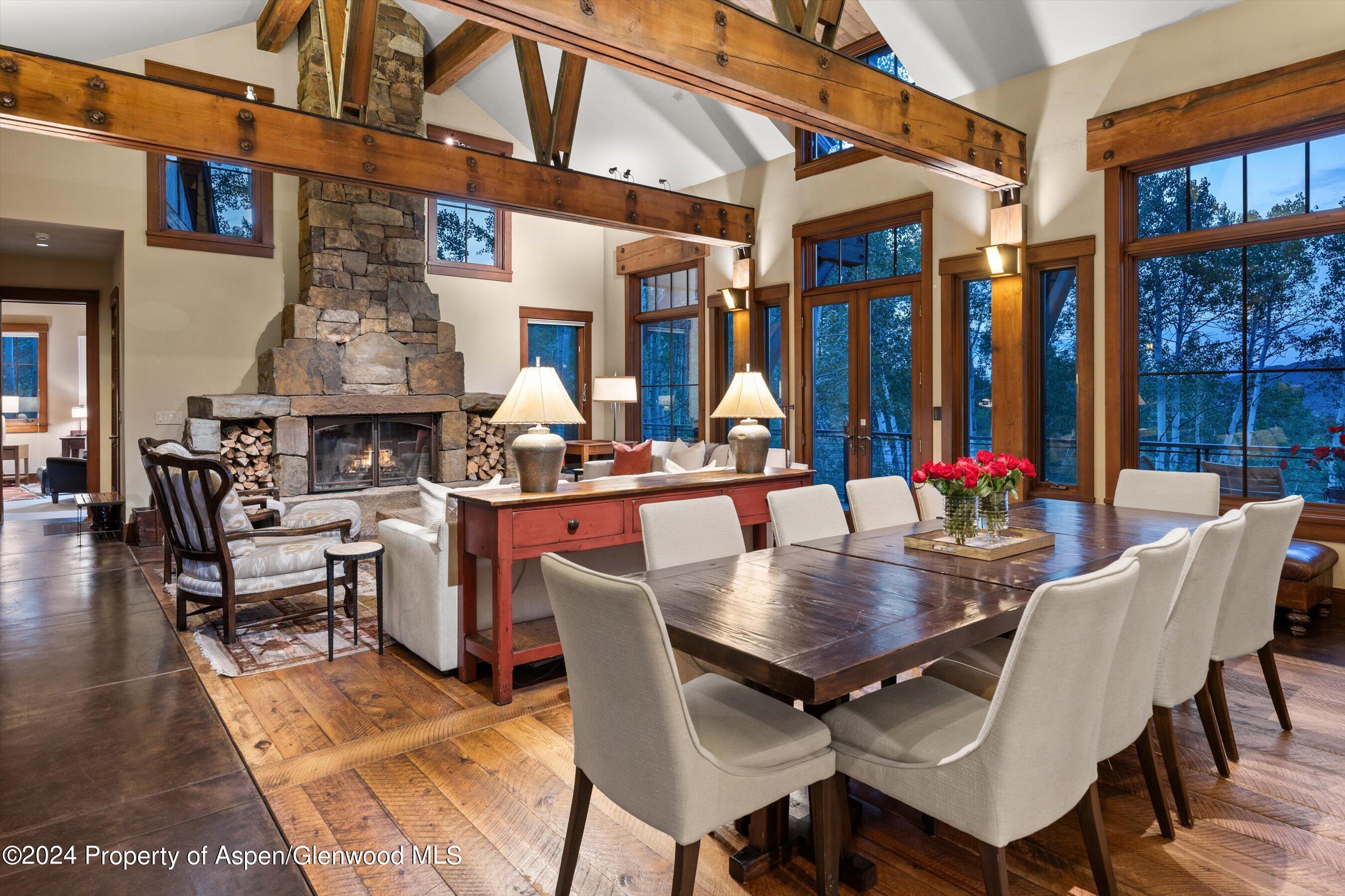 1021 Two Creeks Drive Snowmass Village, CO 81615 - Photo 4 of 47 a dining hall with a tables and chairs