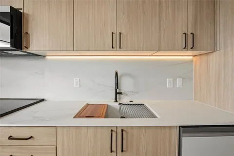 a kitchen with a sink