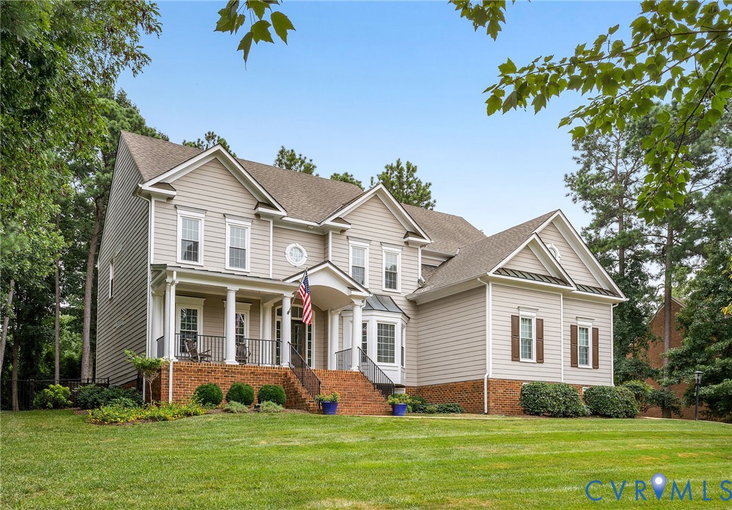 2319 Founders Bridge Road Midlothian, VA 23113 - Photo 1 of 50 View of front of home featuring covered porch, a s