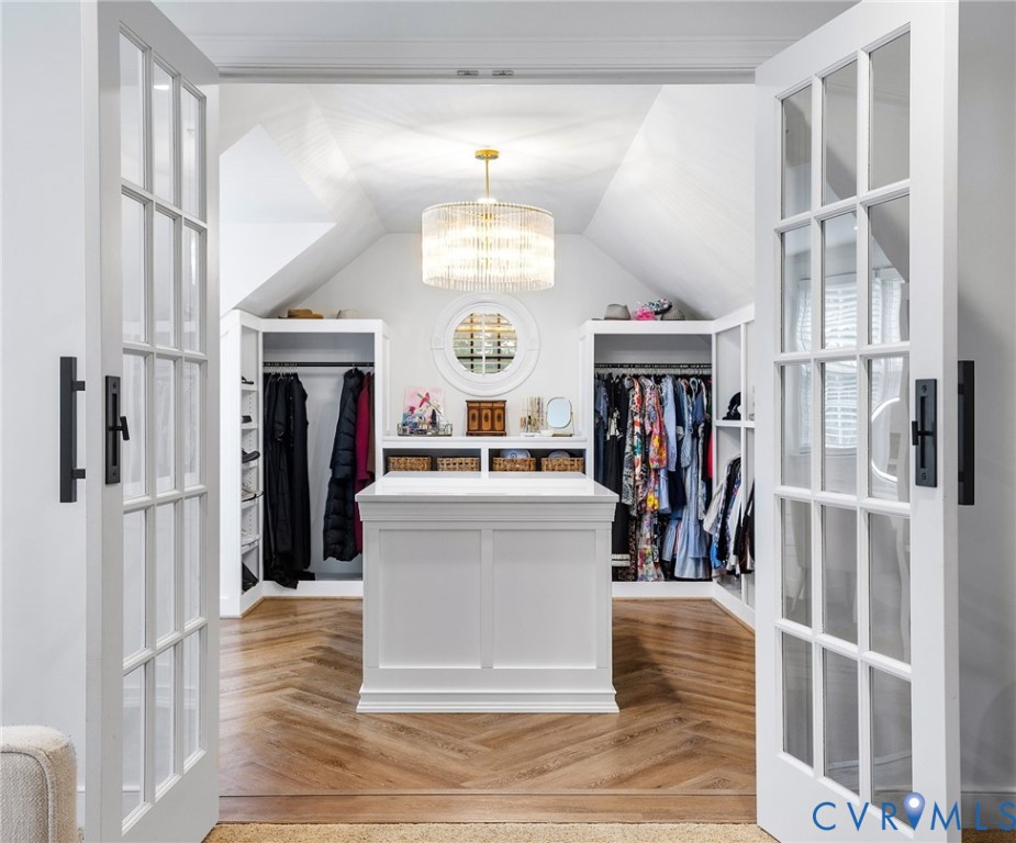 2319 Founders Bridge Road Midlothian, VA 23113 - Photo 28 of 50 Spacious closet featuring a chandelier, lofted cei