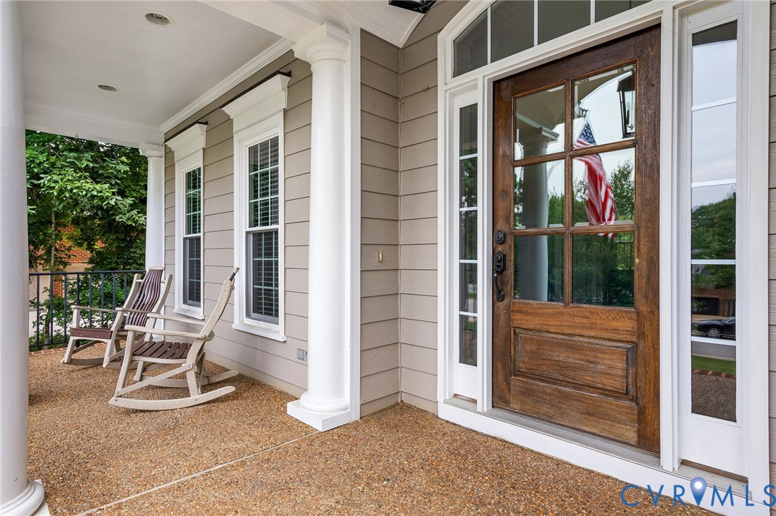 2319 Founders Bridge Road Midlothian, VA 23113 - Photo 4 of 50 Doorway to property featuring a porch