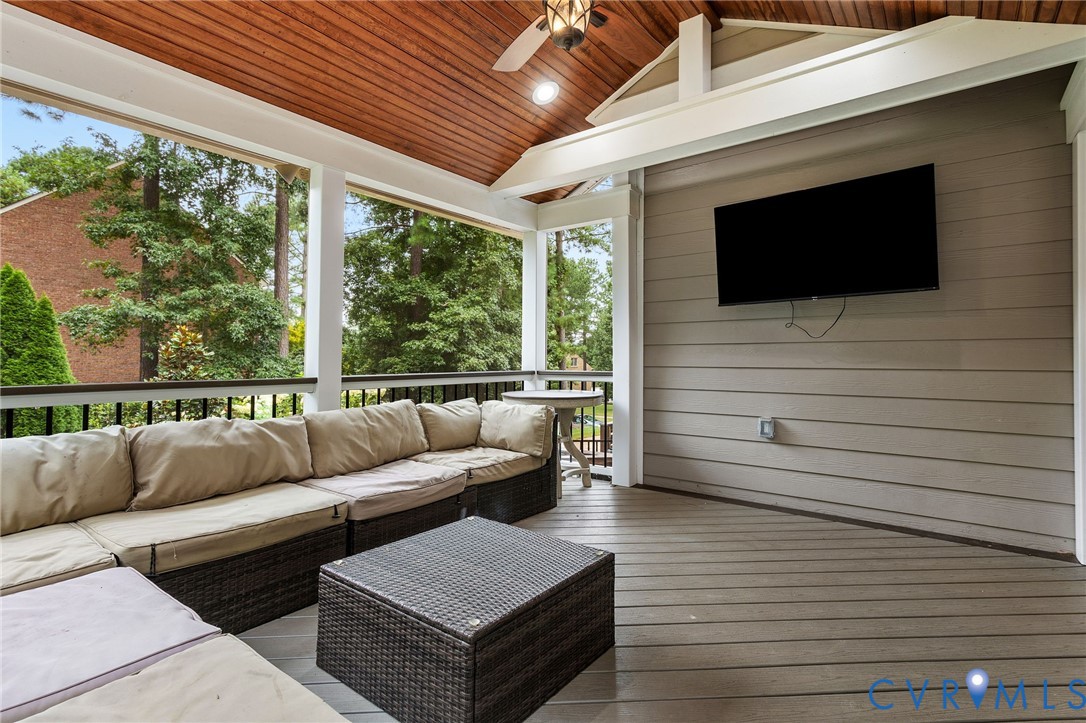 2319 Founders Bridge Road Midlothian, VA 23113 - Photo 43 of 50 Sunroom / solarium with outdoor lounge area, lofte