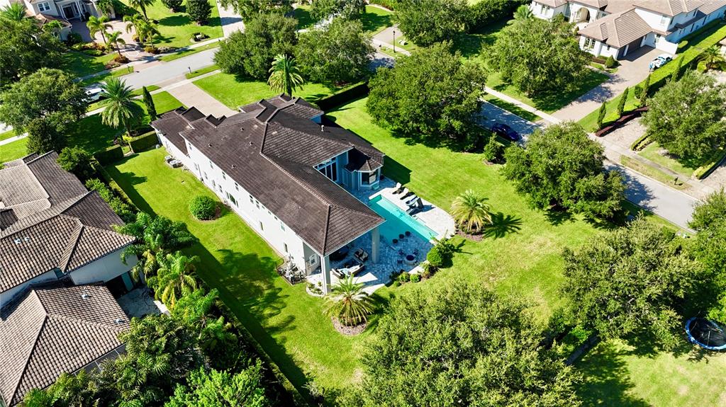 13448 Bellaria Circle Windermere, FL 34786 - Photo 61 of 65 an aerial view of residential house with outdoor space and trees all around