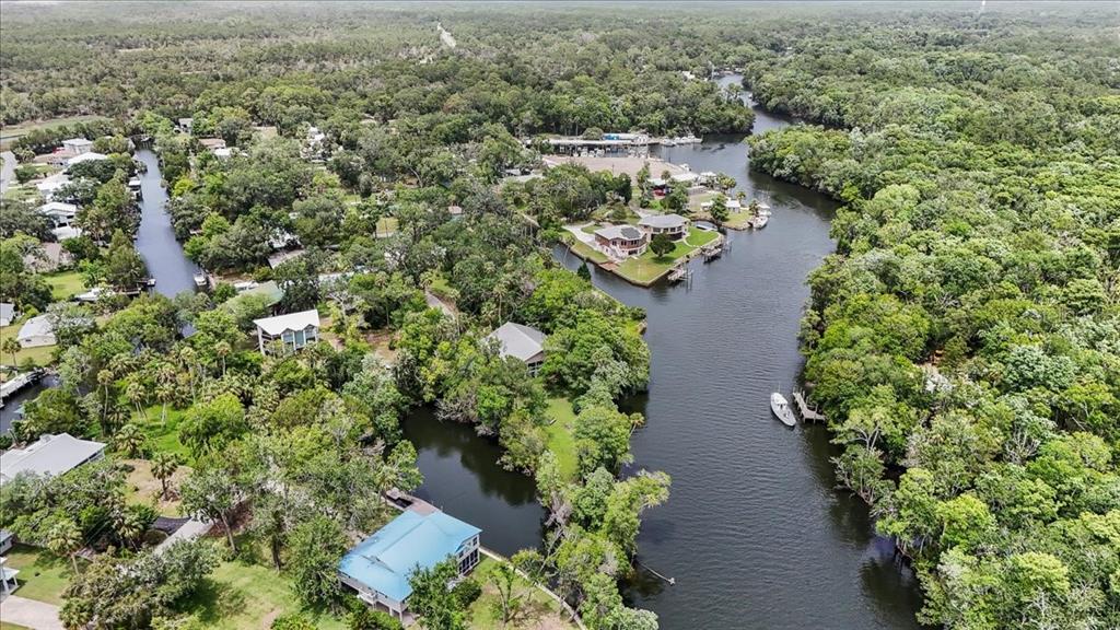 35 Magnolia Avenue Yankeetown, FL 34498 - Photo 58 of 75 an aerial view of residential house with outdoor space and trees all around