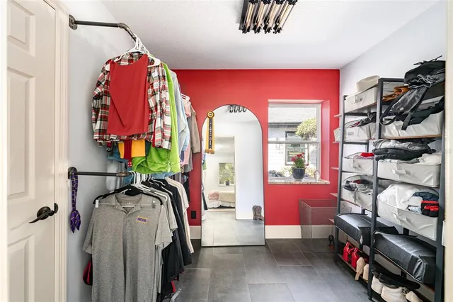 a view of storage and utility room