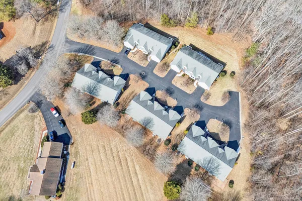 a view of outdoor space with seating space