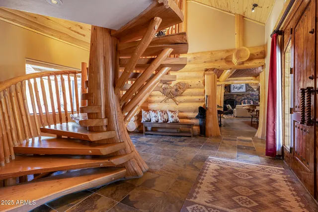 a building outdoor space with patio furniture