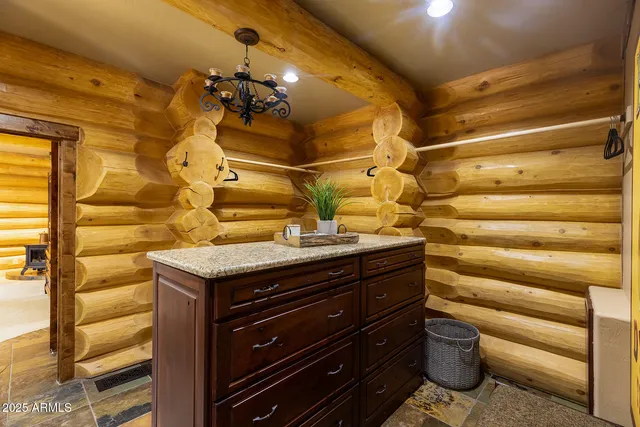 a view of a lake with a yard