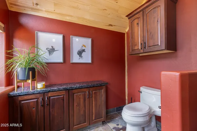 a view of a lake with a mountain in the background