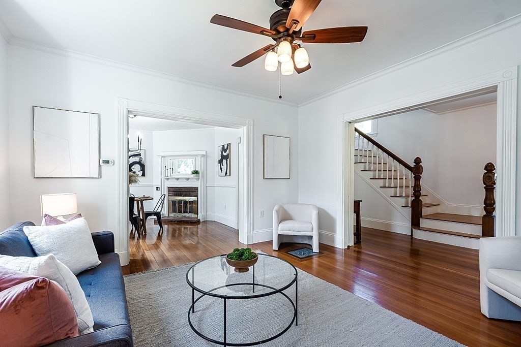 70 Park Avenue Stoneham, MA 02180 - Photo 4 of 36 a living room with furniture and wooden floor