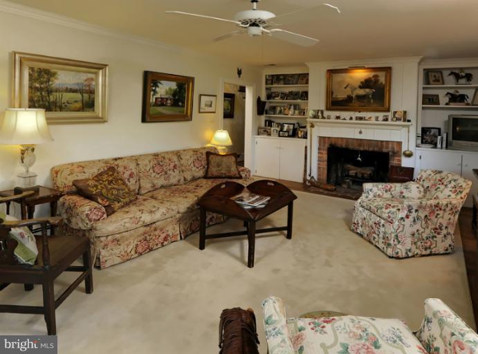 2648 Rectortown Road Delaplane, VA 20144 - Photo 3 of 25 Family Room with fireplace and built-ins.