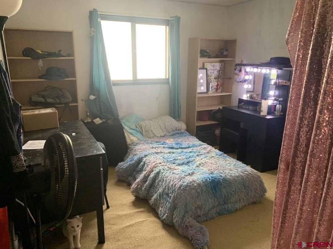 1128 Montana Way Nucla, CO 81424 - Photo 9 of 30 a bedroom with a bed and wooden floor