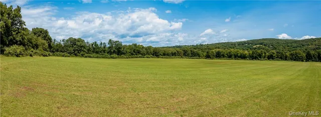 a view of a lake and a yard