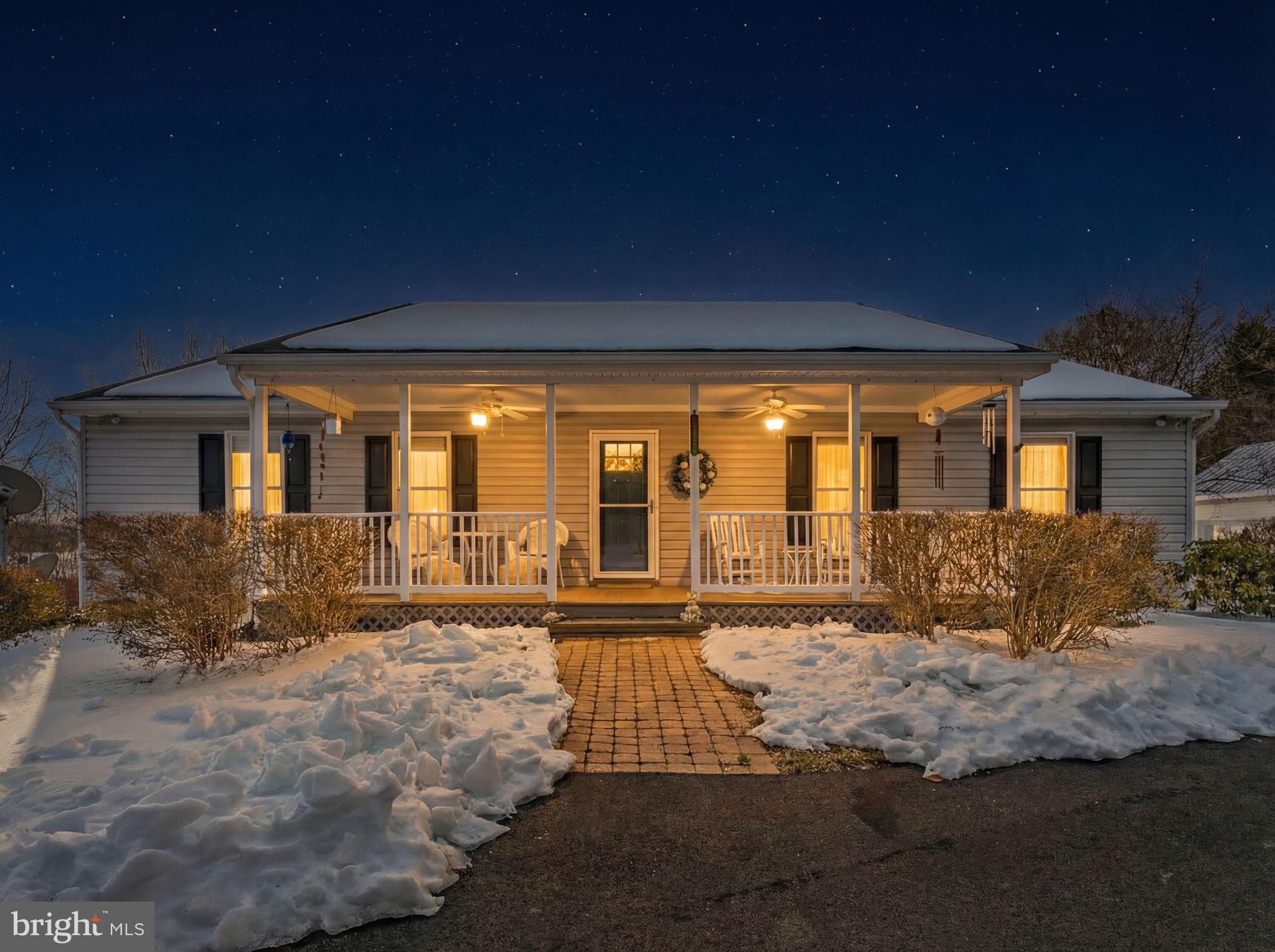 3460 Indian Run Road Amissville, VA 20106 - Photo 2 of 57 Charming home aglow under a starry night.