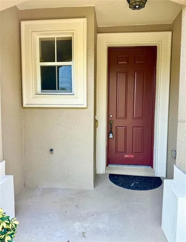 a view of front door of a house