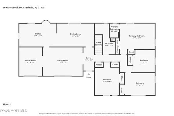 $814,900 | 36 Overbrook Drive, Freehold, NJ 07728