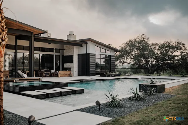 a view of a dinning tables and chairs in the patio