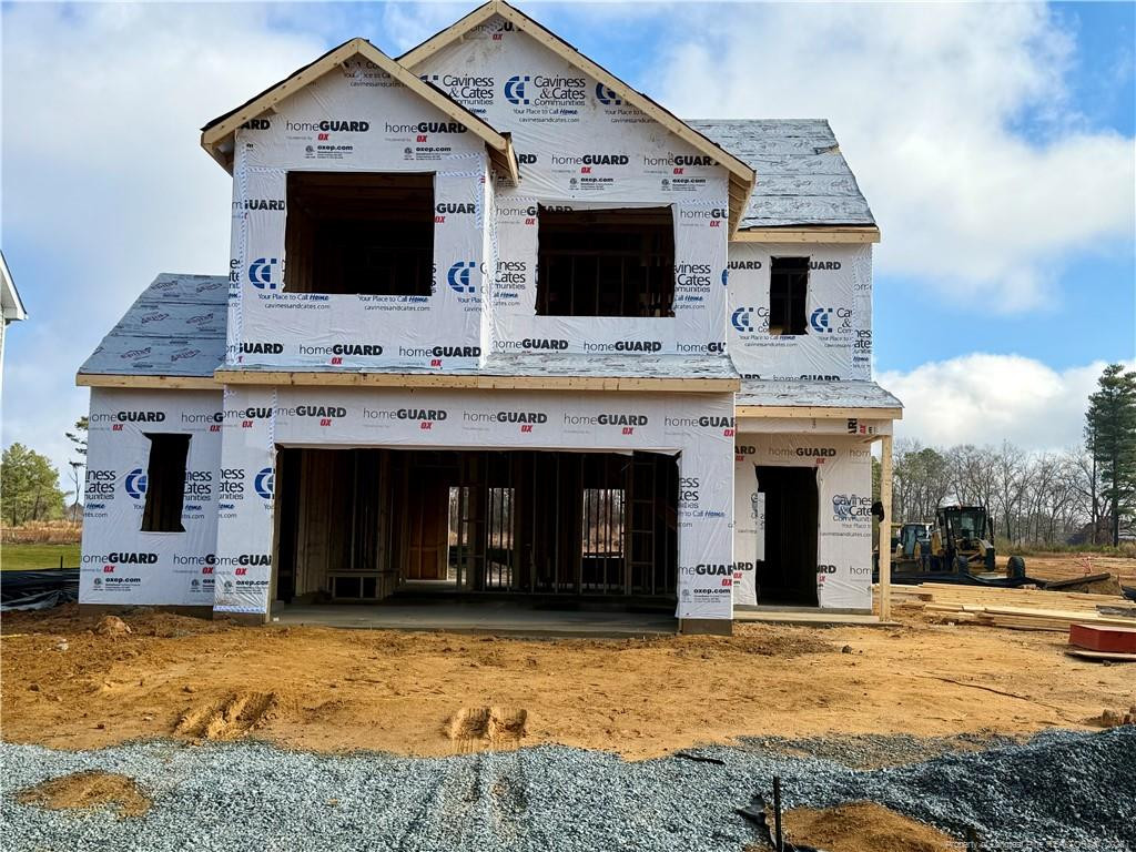 a view of a house with roof deck