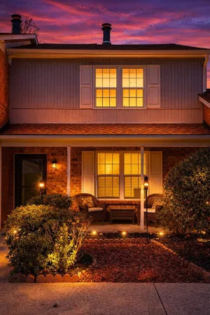 a front view of a house