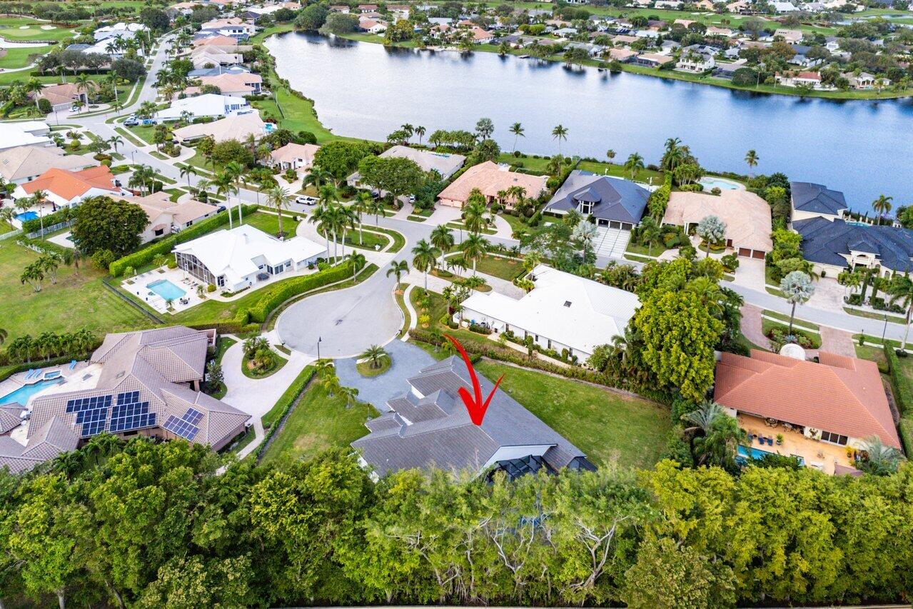 17607 Bocaire Place Boca Raton, FL 33487 - Photo 39 of 62 an aerial view of house with yard swimming pool and outdoor seating
