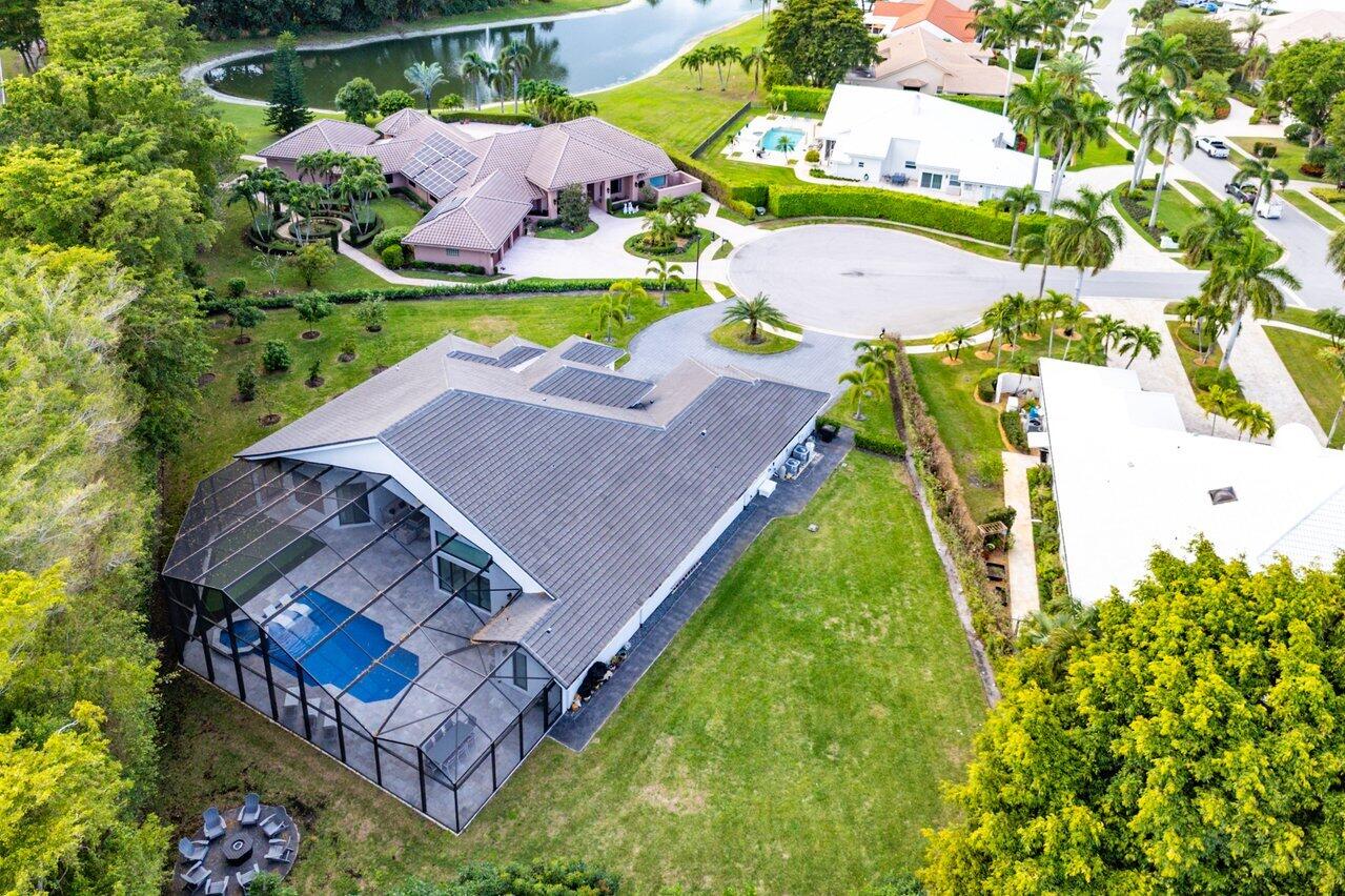 17607 Bocaire Place Boca Raton, FL 33487 - Photo 41 of 62 an aerial view of a house with a garden