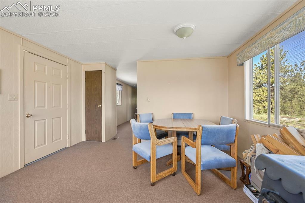 332 Valley Circle Guffey, CO 80820 - Photo 14 of 32 a dining room with furniture and window