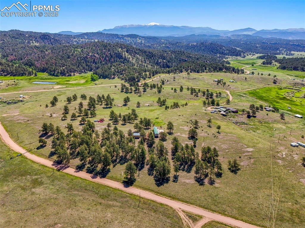 332 Valley Circle Guffey, CO 80820 - Photo 30 of 32 a view of a city with mountain