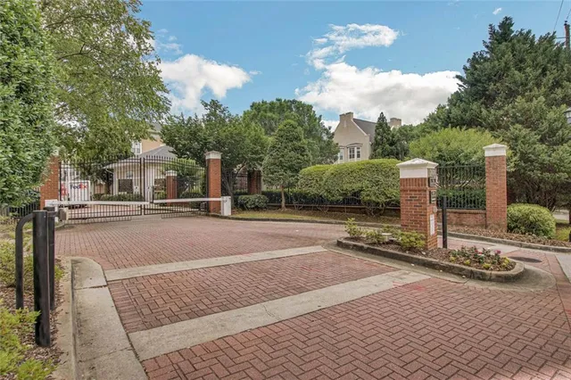 a view of a street with houses