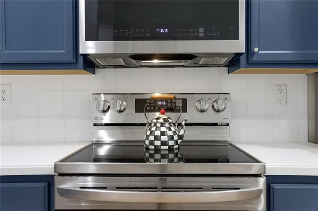 a kitchen with a stove