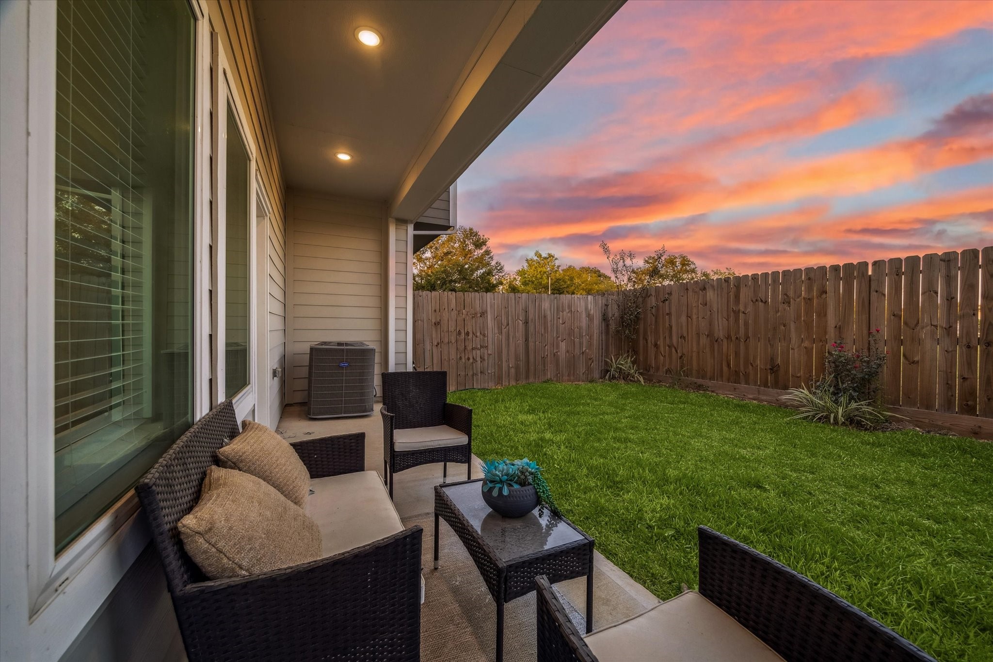 11307 Stonework Grove Lane Houston, TX 77076 - Photo 35 of 46 a view of yard from outdoor seating