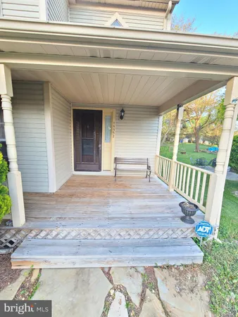 a view of front door of house