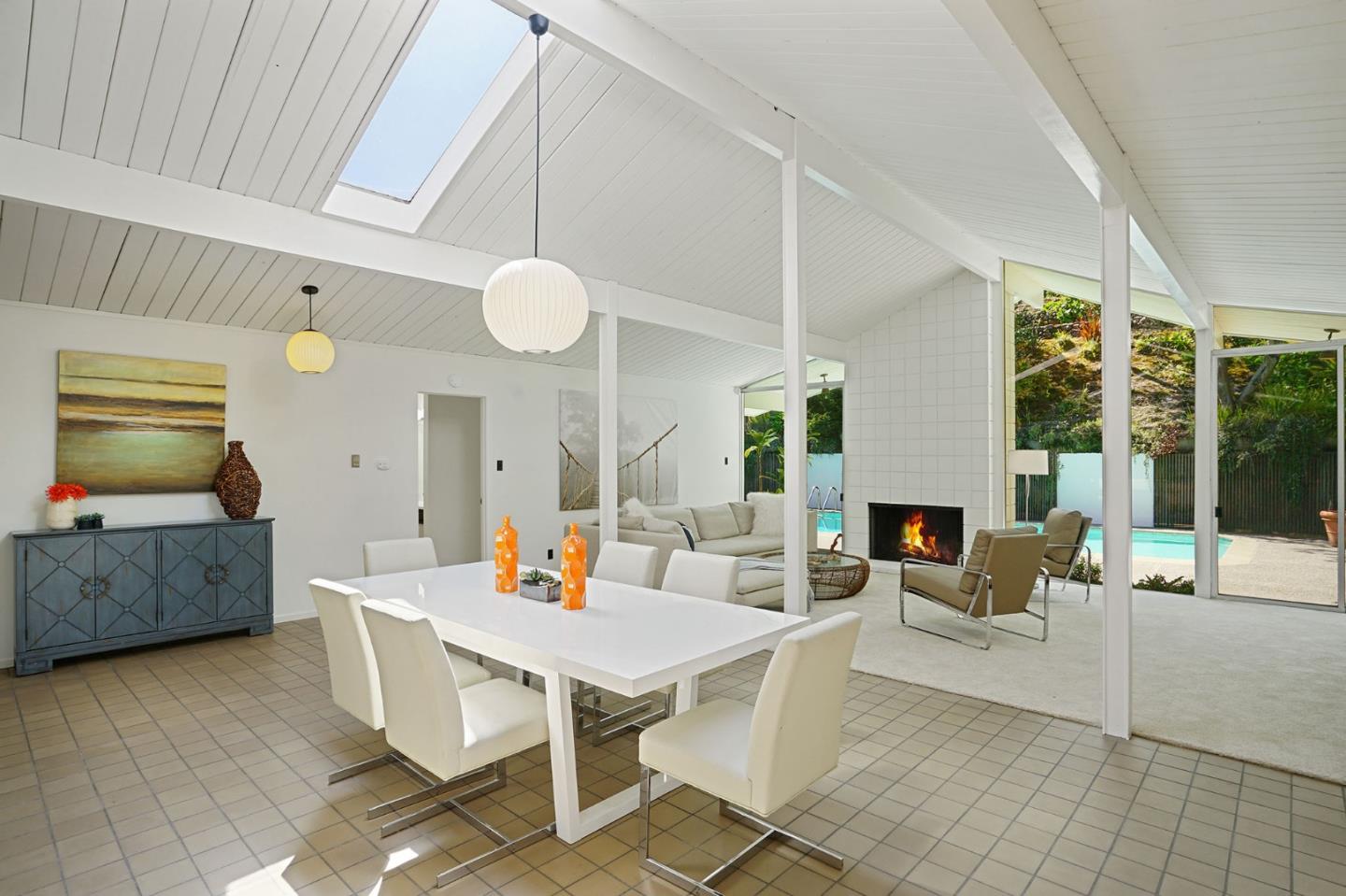 1775 Hunt Drive Burlingame, CA 94010 - Photo 17 of 37 a living room with furniture and a fireplace